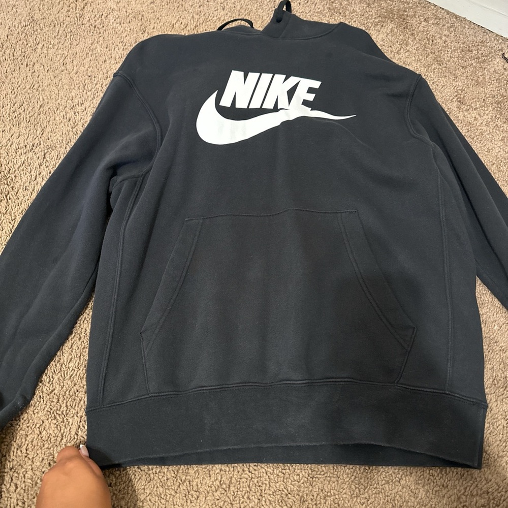 Nike Men's Charcoal Gray Hoodie
